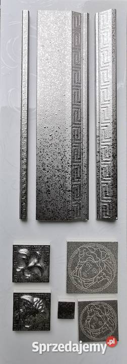 VERSACE Srebrne dekory i cokoły ceramiczne małopolskie Poskwitów
