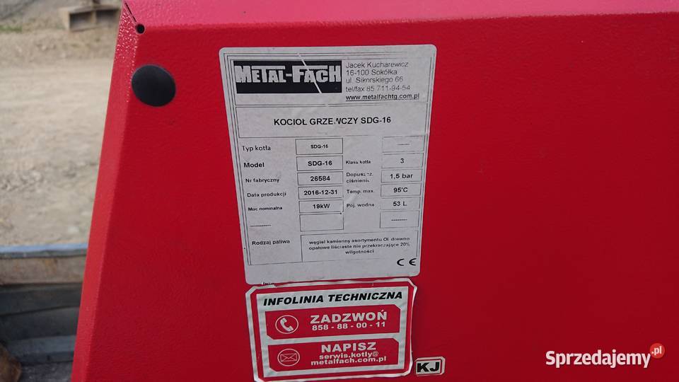 Kocioł CO Piec Ogrzewanie Drewno Węgiel OKAZJA