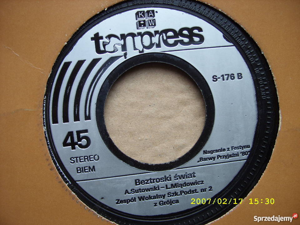 dzieci BEZTROSKI SWIATPIOSENKI singiel Wołów