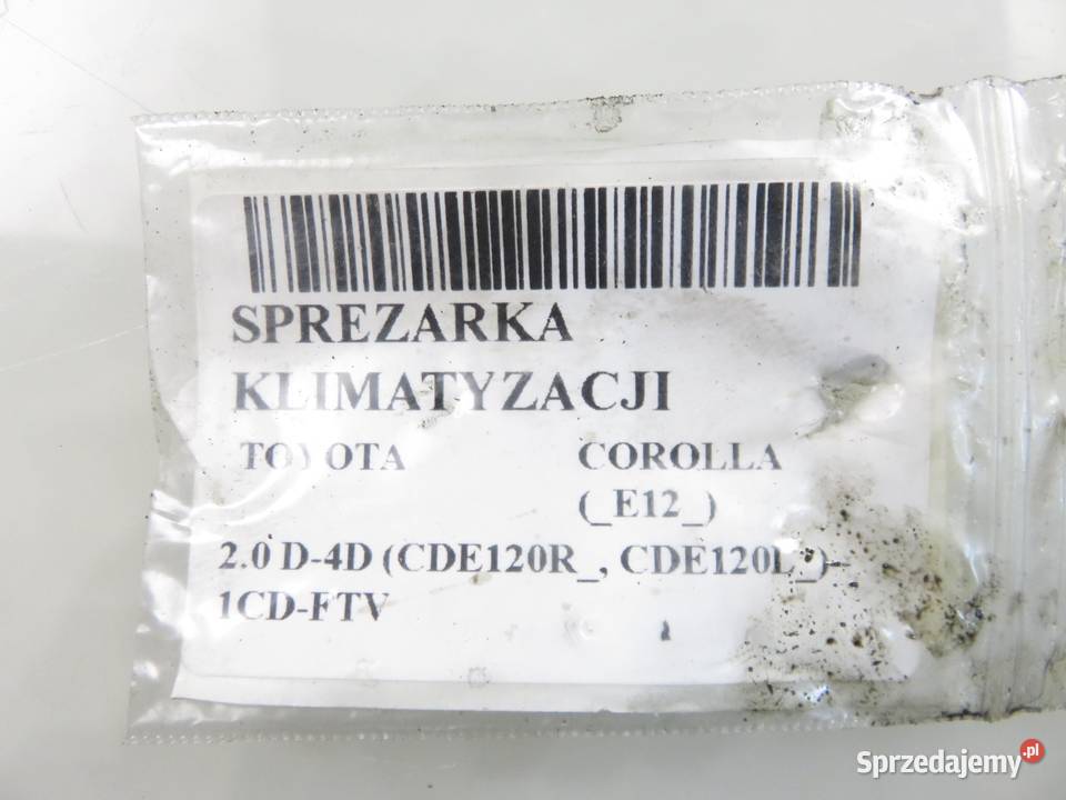 KOMPRESOR KLIMATYZACJI TOYOTA COROLLA E12 20 D4D