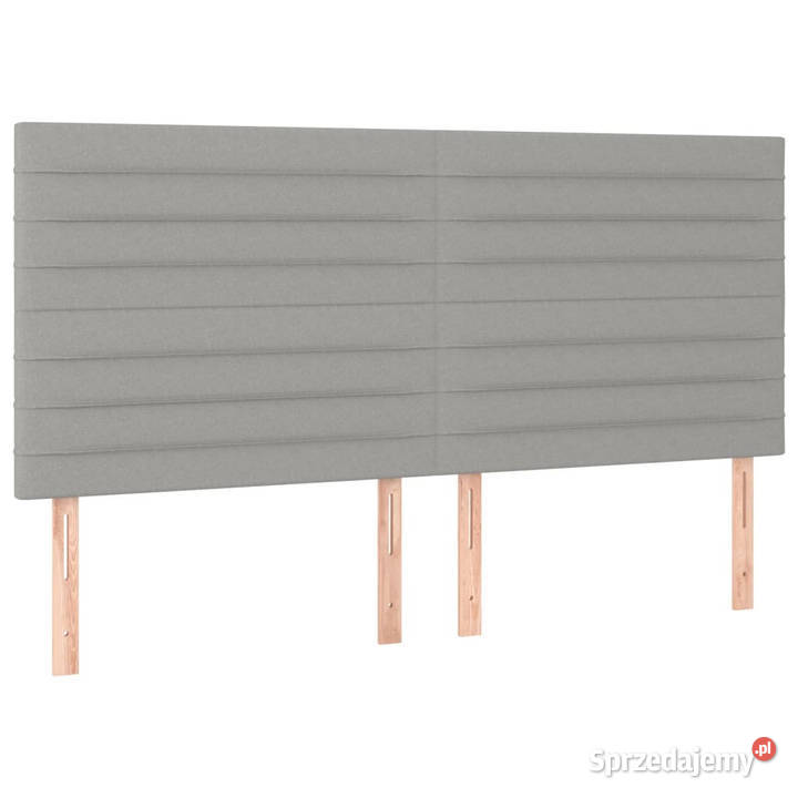Zagłówek do łóżka z LED jasnoszary 180x5x118128 mazowieckie