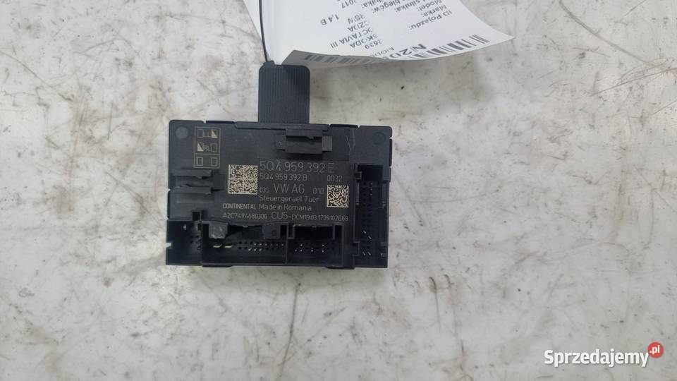 MODUŁ SKODA OCTAVIA III 5Q4959392E Lipno sprzedam