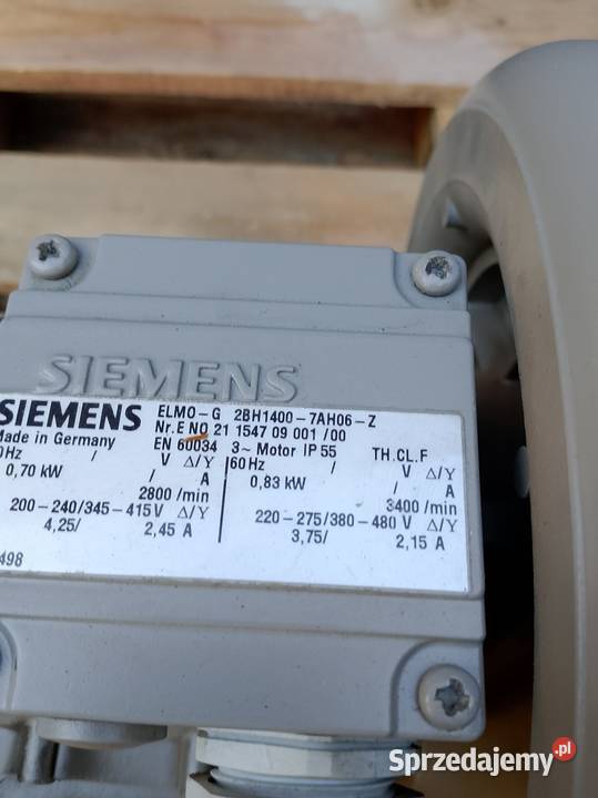 Pompa boczno kanalowa Siemens Nowy Tomyśl