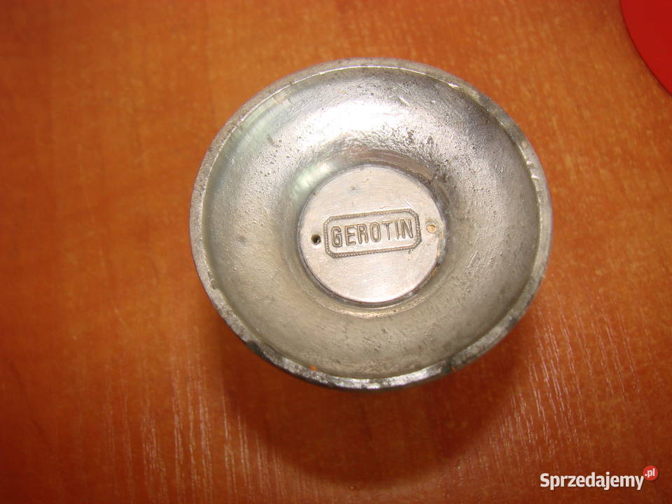 Gerotin mały cynowy świecznik Pruszcz Gdański