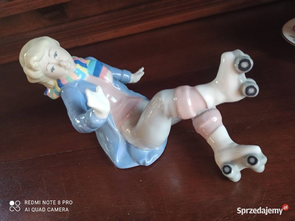 Figurka chłopca Łyżwiarza Ręcznie robiona Rex Gdańsk sprzedam