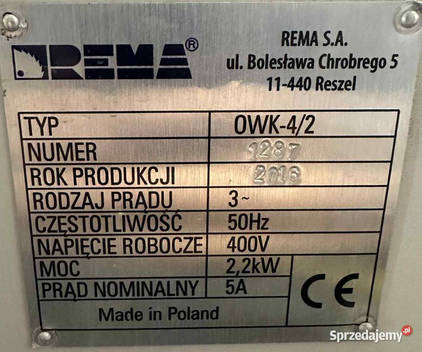 REMA OWK42 odciag workowy małopolskie Nowy Targ