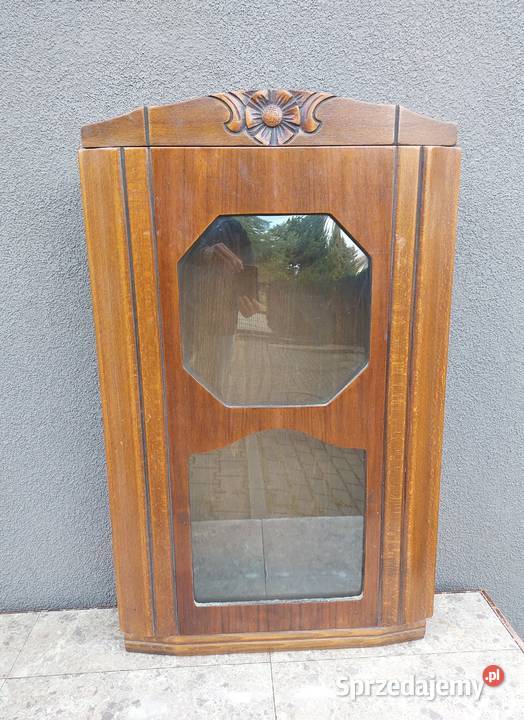 Stara szafka witrynka z obudowy francuskiego pomorskie Tczew