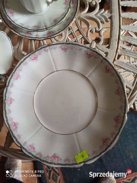 Filiżanka karbowana Z talerzykiem deserowym Gdańsk