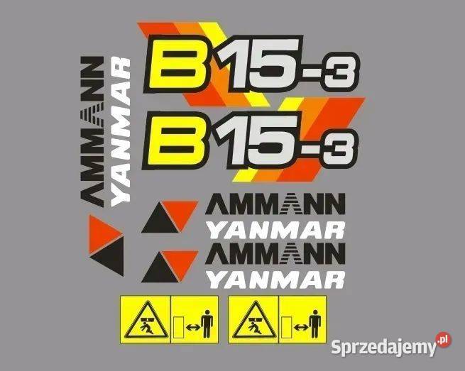 Naklejki oklejenie AMMANN YANMAR B153 Zamiennik Janików