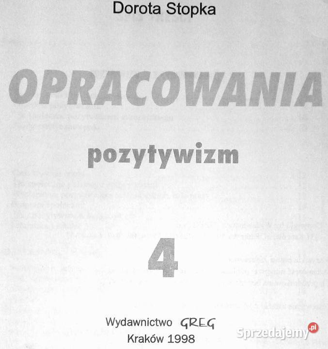 Opracowania lektury i wiersze 4 Pozytywizm Pozostałe Chełm