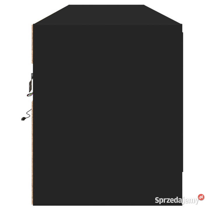 Ścienna szafka pod TV z LED czarna 180x31x38 Warszawa sprzedam