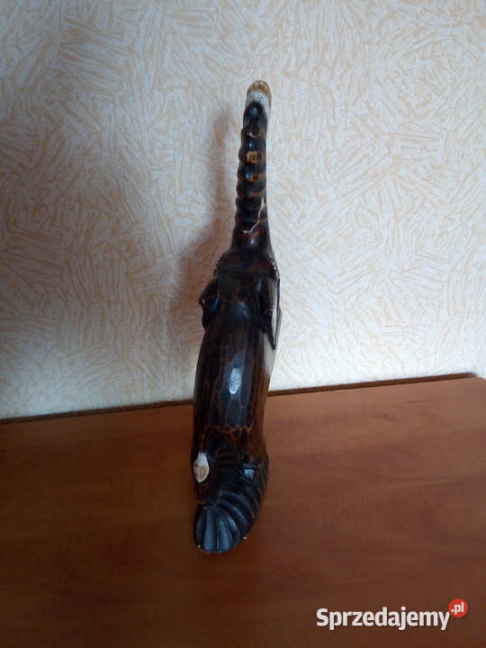 Wysoka Drewniana Figurka Słonia Słoń Drewniany lubelskie Lublin sprzedam