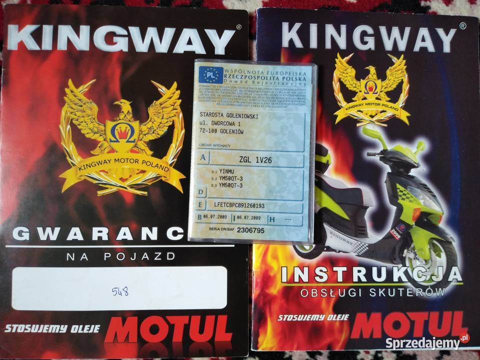 Skuter Yinmu 503 50cm3 zachodniopomorskie Nowogard