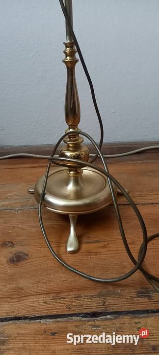 Ładna mosiężna lampa podłogowa z ruchomym Skierniewice sprzedam