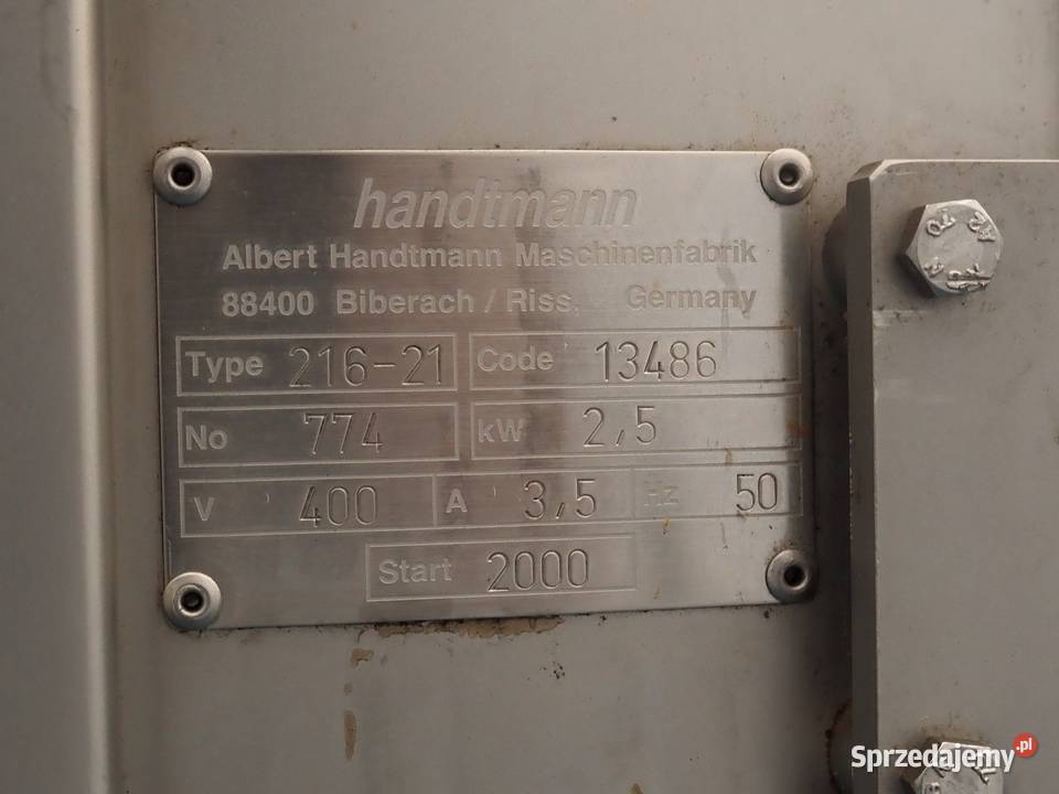 HANDTMANN AL 21621 Okręcarka z systemem Produkcja Krotoszyn