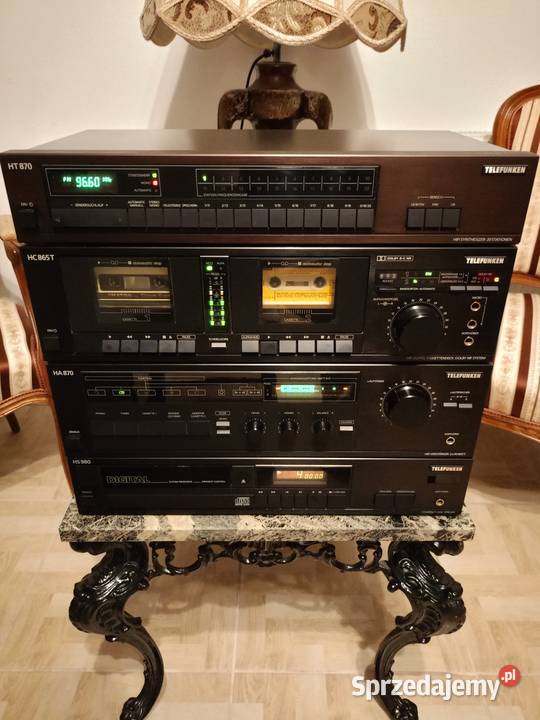 Wieża TELEFUNKEN Hifi z Kolumnami Vintage Drawski Młyn
