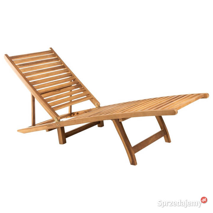 Leżak lite drewno tekowe WM316151 Leżaki i leżanki