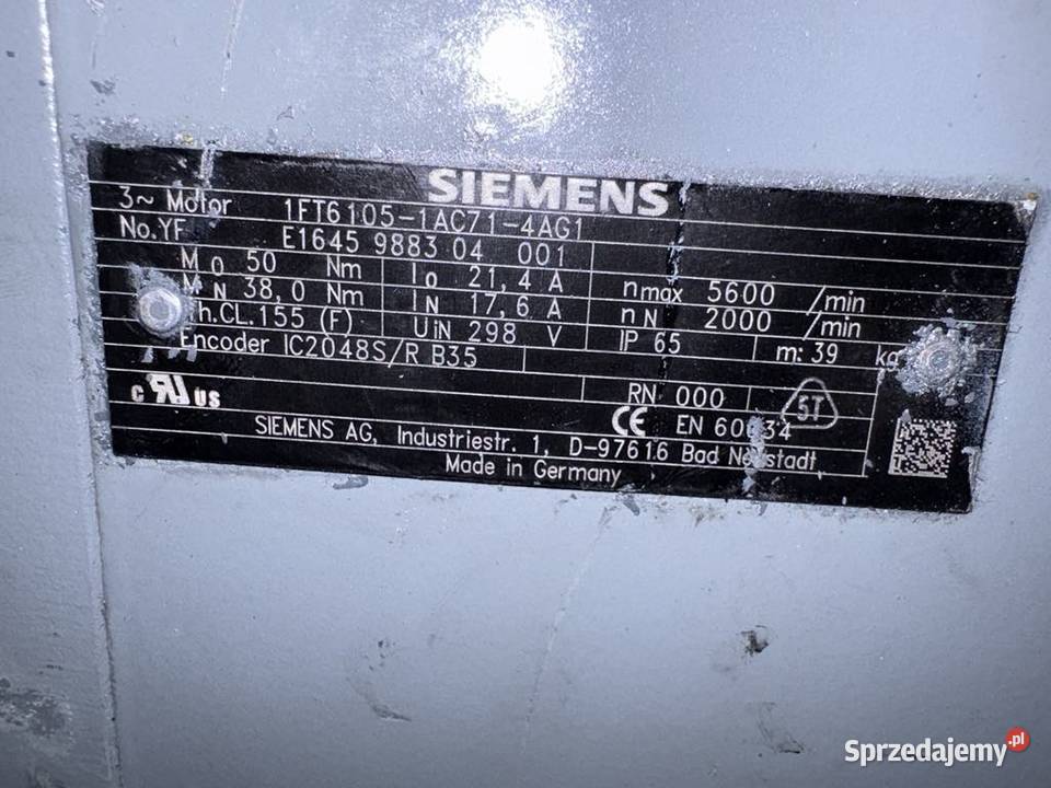 Siemens 1FT61051AC714AG1 Servo Motor Warszawa