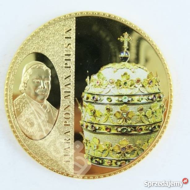 6 x Papież TIARA Paweł Pius Piotr Benedykt ZŁOTO Antyki, Sztuka, Kolekcje Sosnowiec