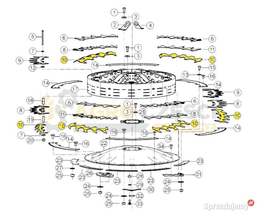 Oryginalny Segment Rotora Claas Orbis