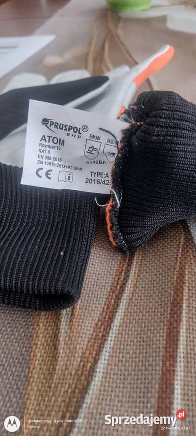 Rękawice antywibracyjne pilarza Krzywiń