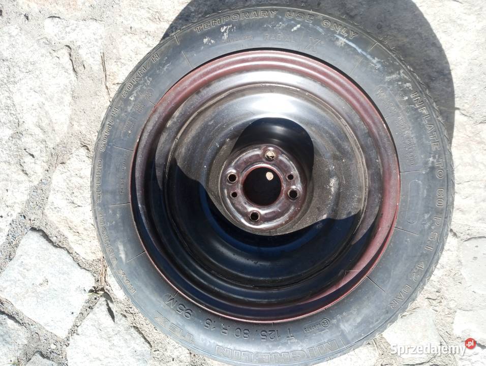 Koło dojazdowe zapasówka 4x108 peugeot citroen Samochodowe Legnica