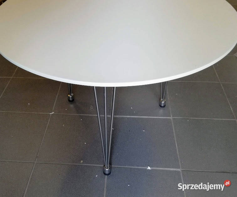 Stolik kawowy okrągły biały Bydgoszcz