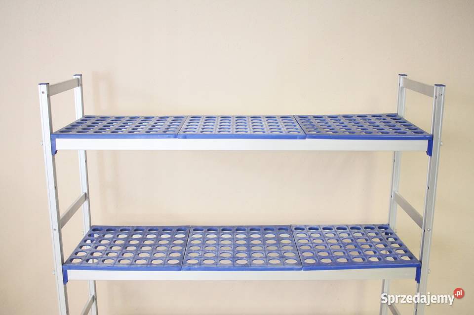 Regał aluminiowo polietylenowy 4 półki szer 125 Góra