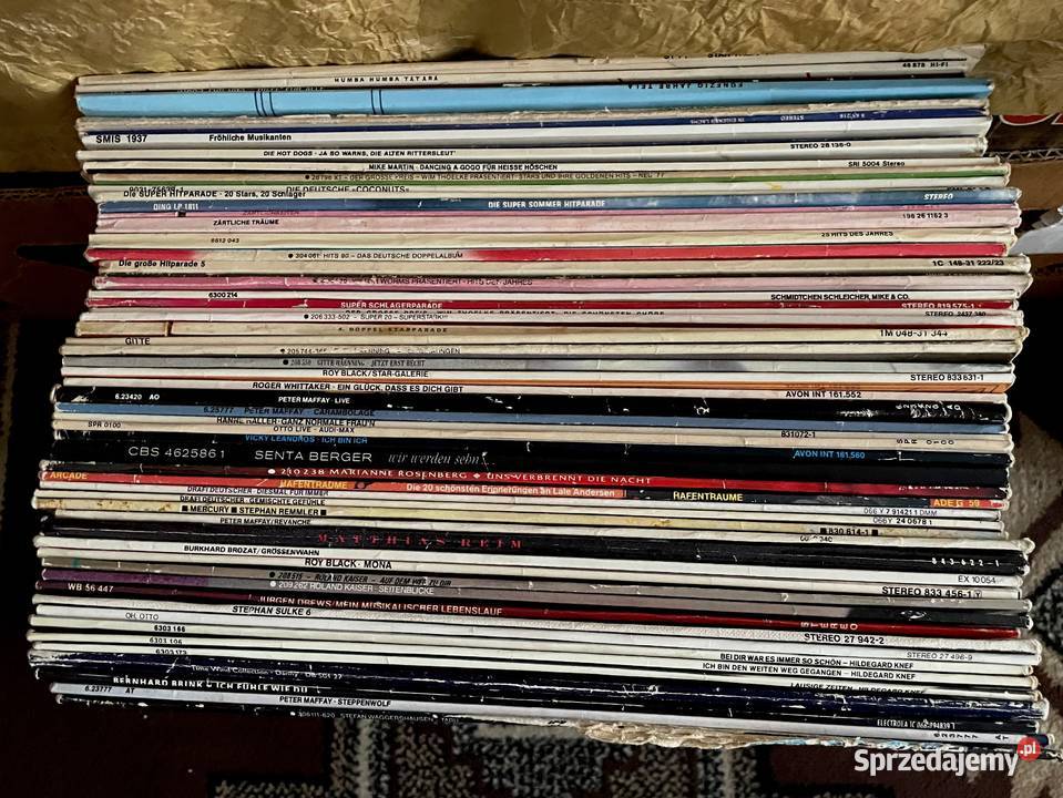 Zestaw płyt winylowych 12 i 7 Około 100 sztuk dolnośląskie Ząbkowice Śląskie
