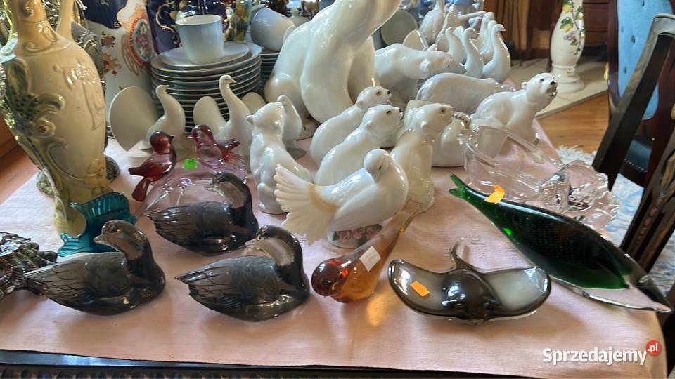 Figurka szklana rybka Manufaktura Bergdala Porcelana i szkło Gdańsk