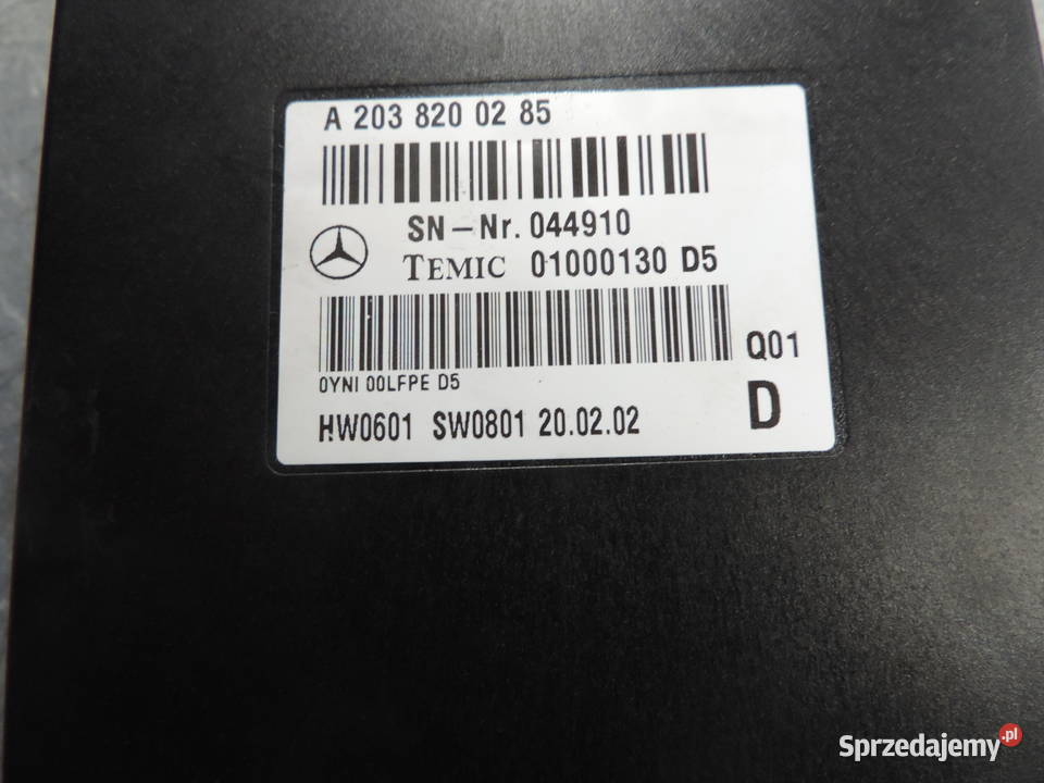 MERCEDES W220 STEROWNIK MODUŁ GŁOSU A2038200285 Nowy Sącz