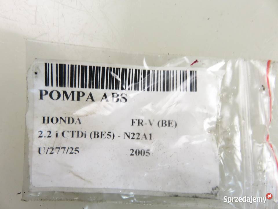 POMPA ABS HONDA FRV 0265950432 0265234268 sprzedam