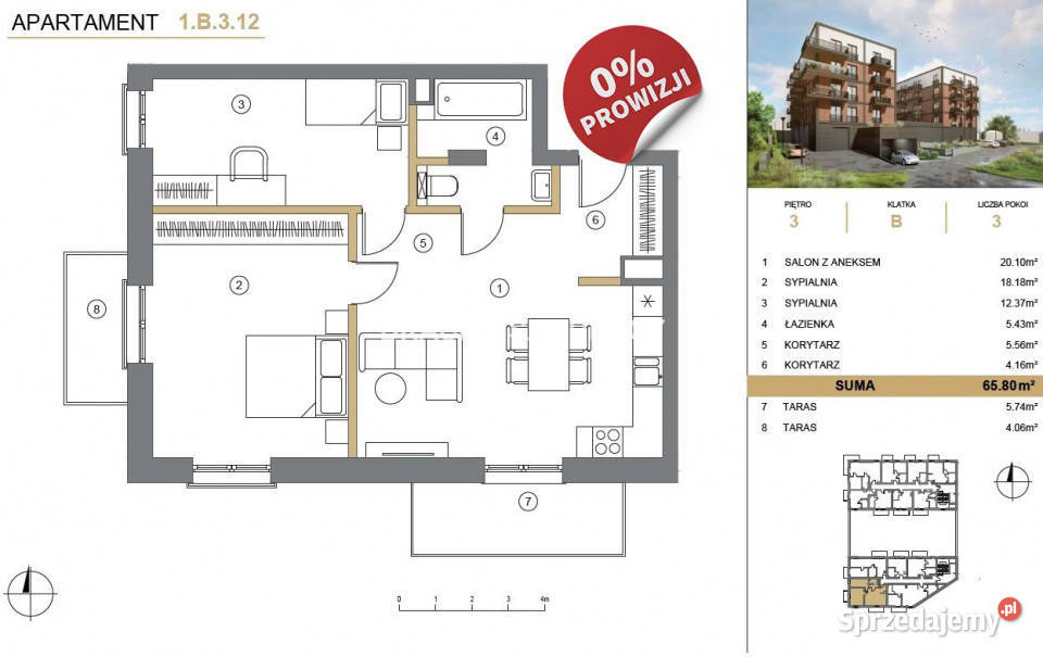 Mieszkanie 658m2 3 pokojowe Wieliczka małopolskie sprzedam