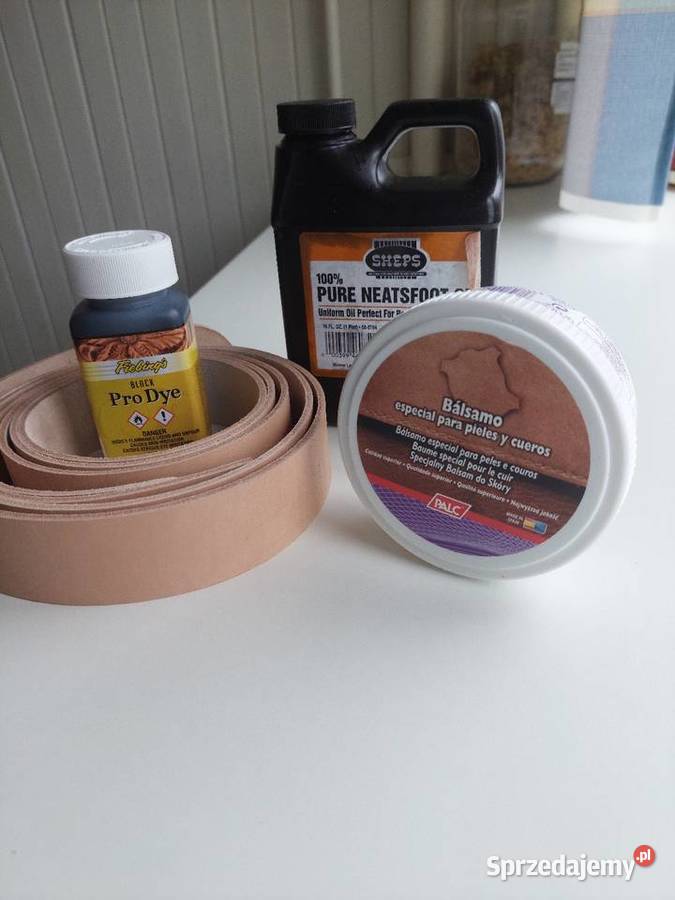 Pasek ze skóry bydlęcej Juchtowejkrupon 335mm Łódź sprzedam