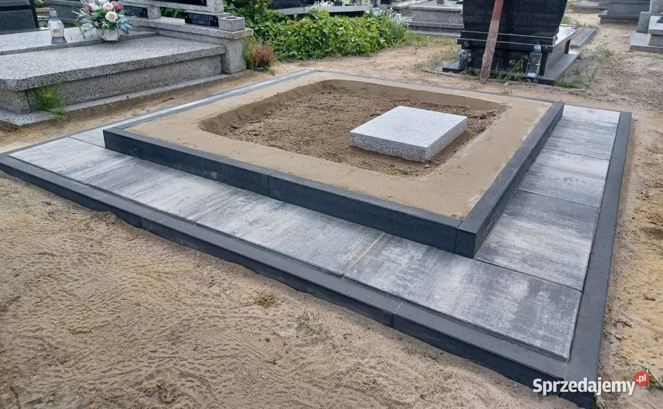 Nisza na urny skrzynka na urnę granitowa Ostrów Wielkopolski