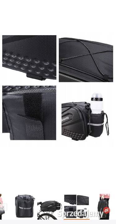 Sakwa rowerowa tylna 10L TORBA NA BAGAŻNIK Części i akcesoria Andrychów