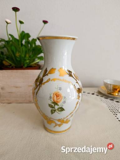 Vintage wazon porcelanowy Ćmielów lata 60 PRL Olsztyn