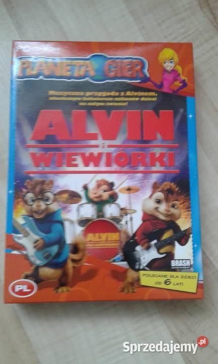 Alvin i wiewiórki gra wersja pudełkowa Komputerowe PC Dręszew