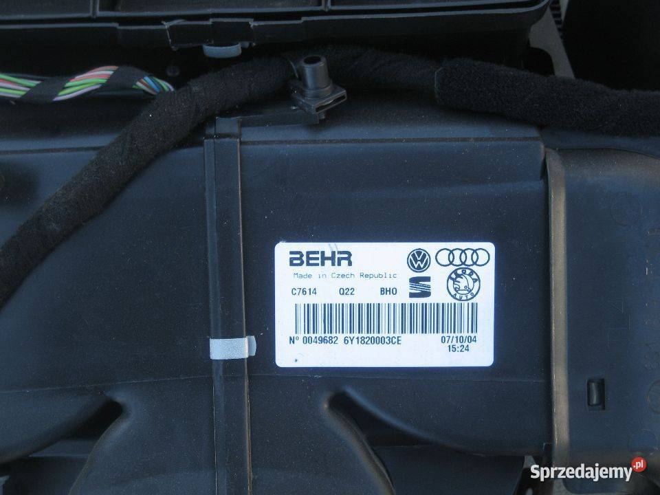 skoda fabia 1 i lift 0407r nagrzewnica kompletna wielkopolskie Rakoniewice