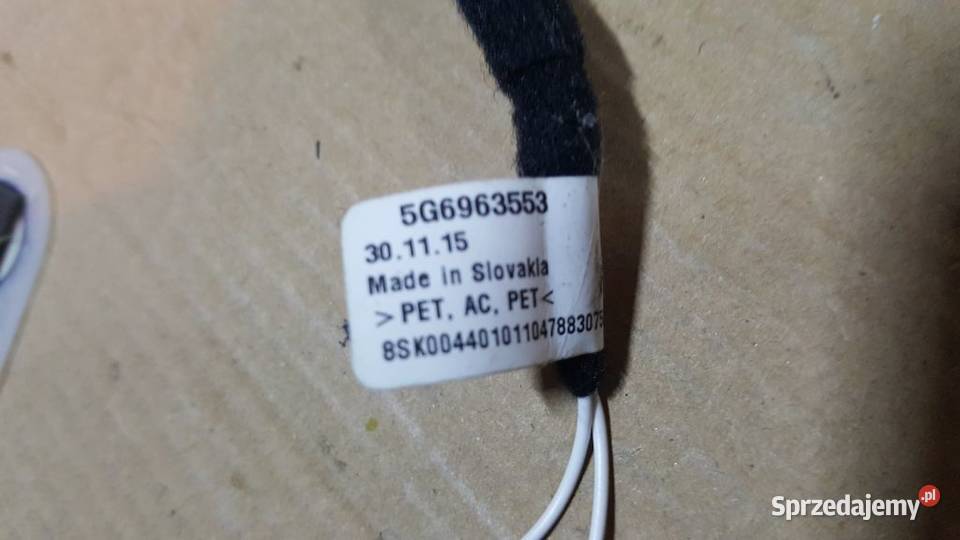 Golf VII Octawia III czujnik zajetosci fotela małopolskie Tarnów