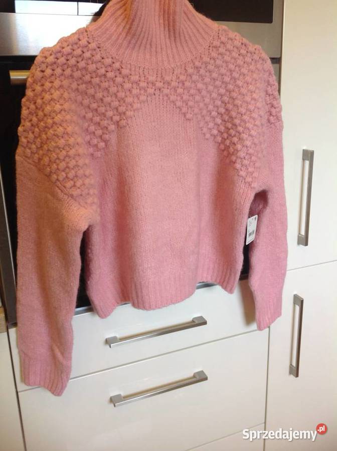 Sweter Golf Damski FREEPEOPLE S Jasny Różowy lubuskie Nowa Sól sprzedam