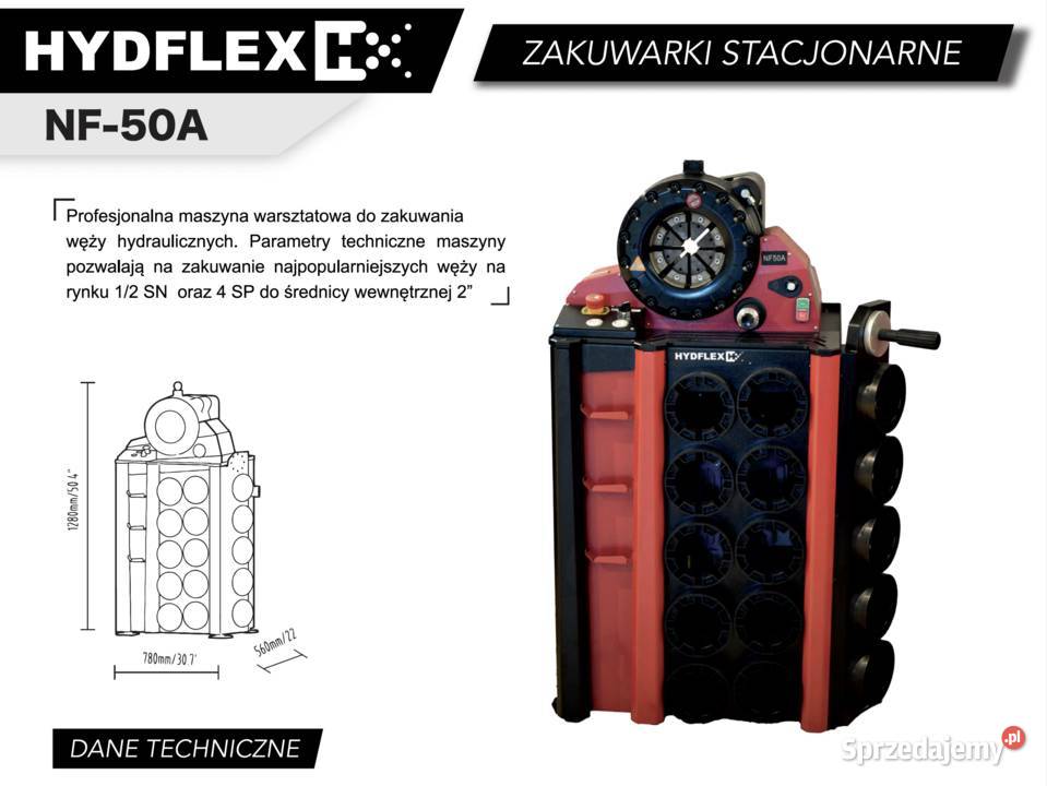 Zakuwarka do węży hydraulicznych Hydflex NF50A mazowieckie Warszawa sprzedam