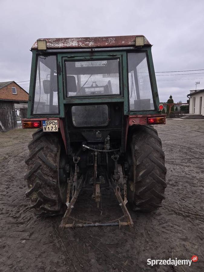 Zetor 6011 z turem likwidacja gos Ładowacz czołowy łódzkie Leźnica Wielka