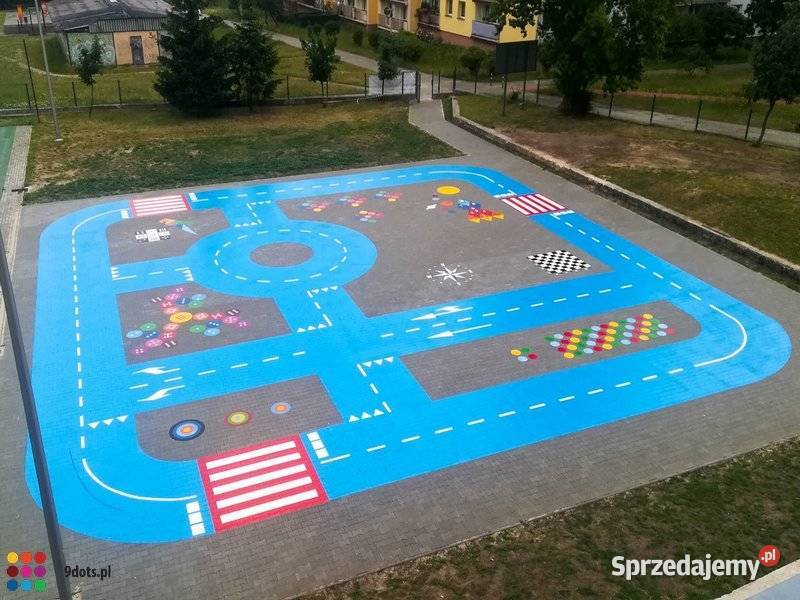 Miasteczko rowerowe nietypowe5 15x15m ze znakami Świebodzin sprzedam