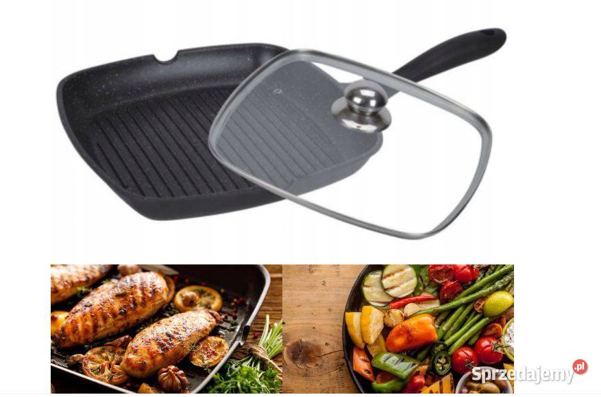 79 Patelnia marmurkowa grillowa gazindukcja