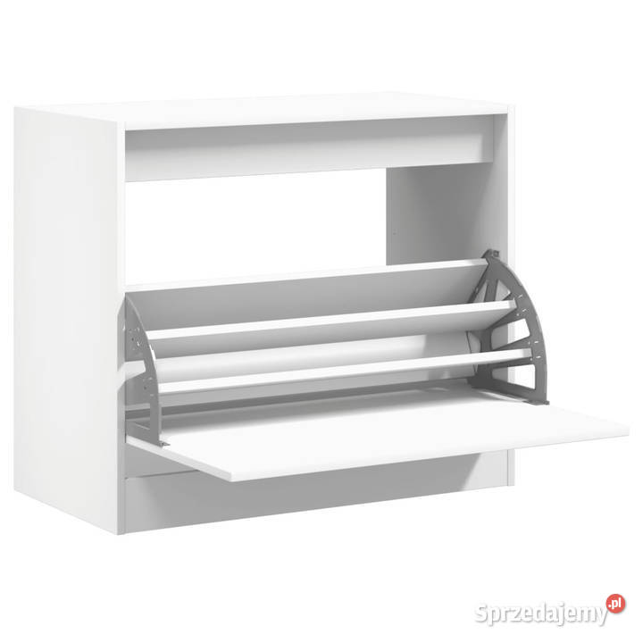 Szafka na buty biała 80x42x69 materiał
