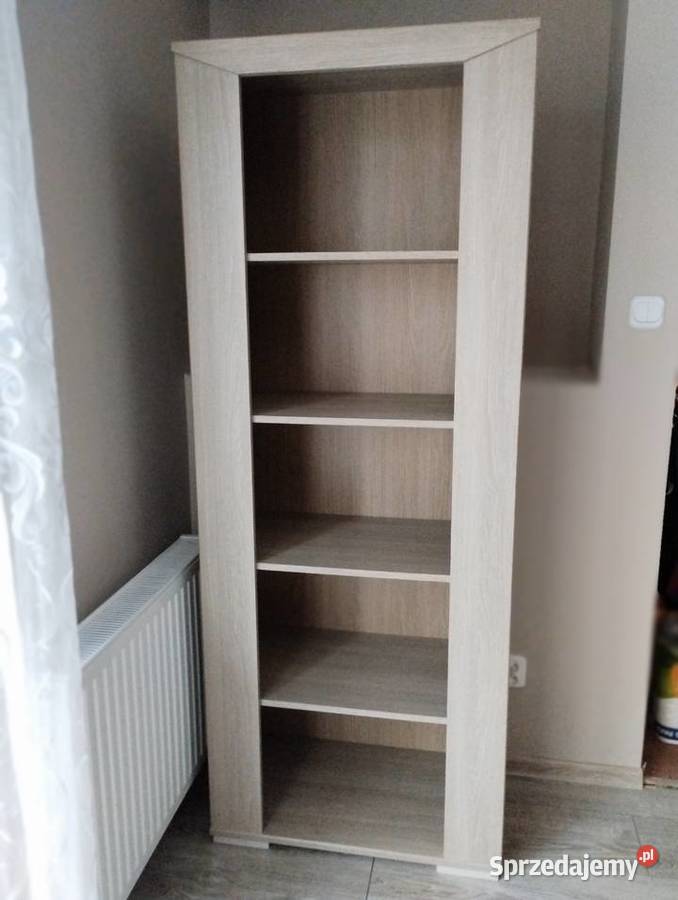 regał na książki z półkami z 5 wnękami dąb latte Meble Poznań