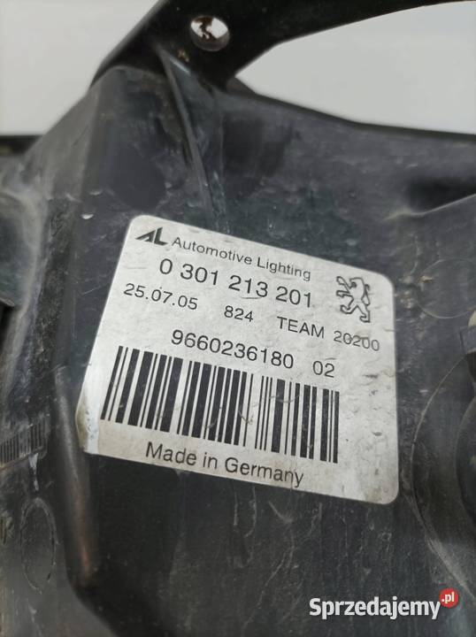 LAMPA PRZÓD LEWA EU 0301213201 Peugeot 407 I świętokrzyskie