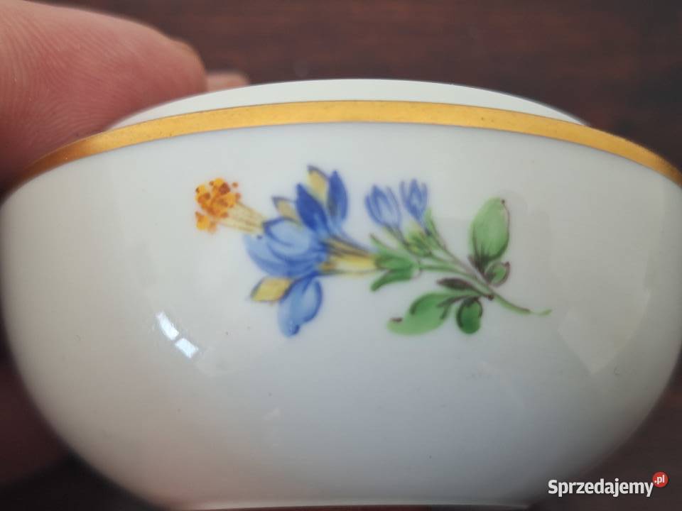 Puzderko szkatułka pojemnik na biżuterię Miśnia Gdańsk