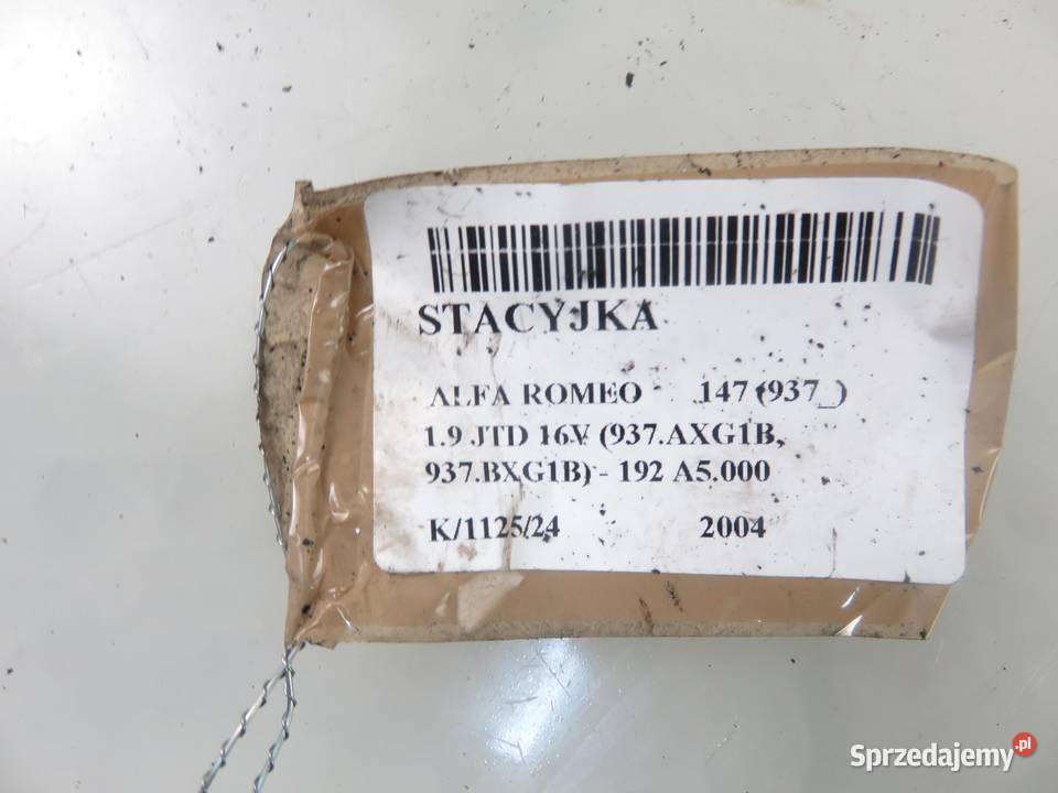 STACYJKA ALFA ROMEO 147 B36505521